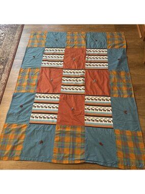 Southwestern Tie Quit Or Throw Size 84 X 56 Reversible